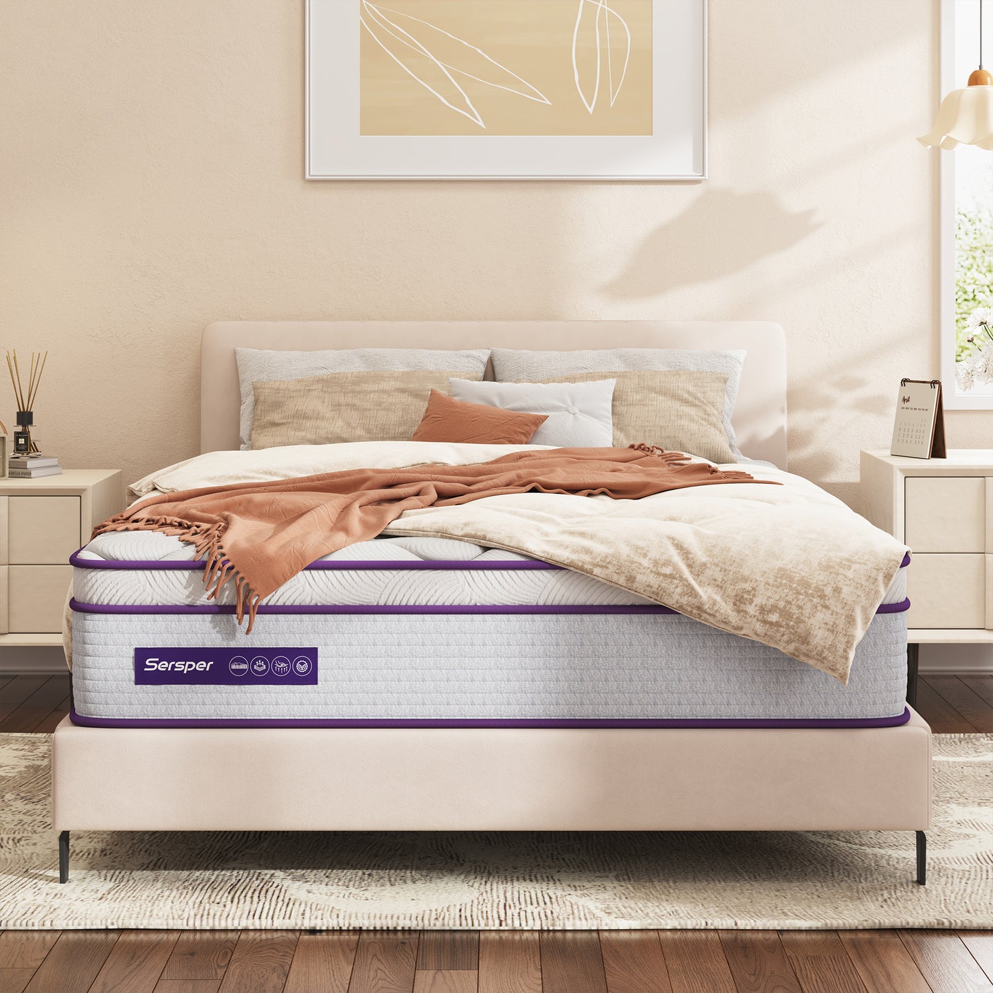 Memory Foam Innerspring Hybrid Mattress ( Model: PTA )