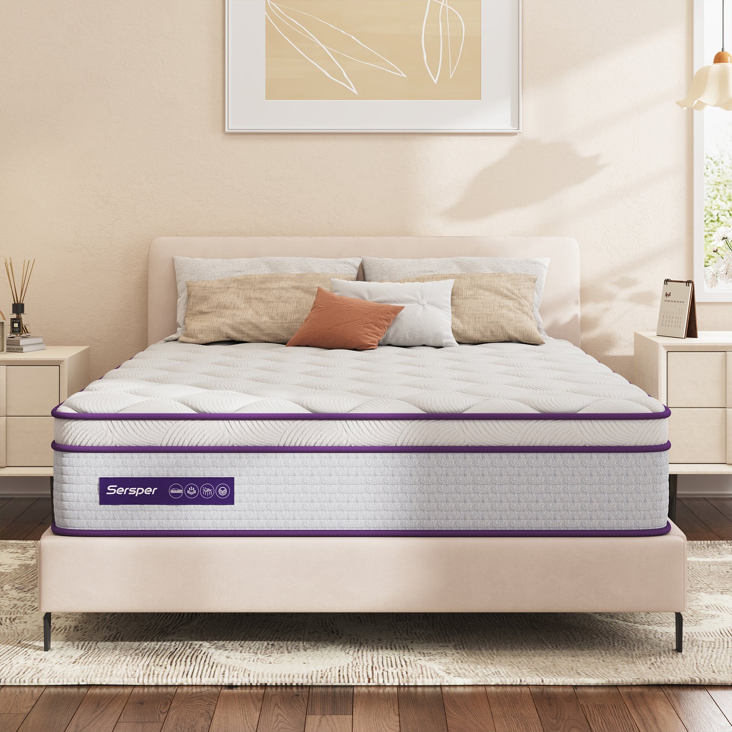 Memory Foam Innerspring Hybrid Mattress ( Model: PTA )