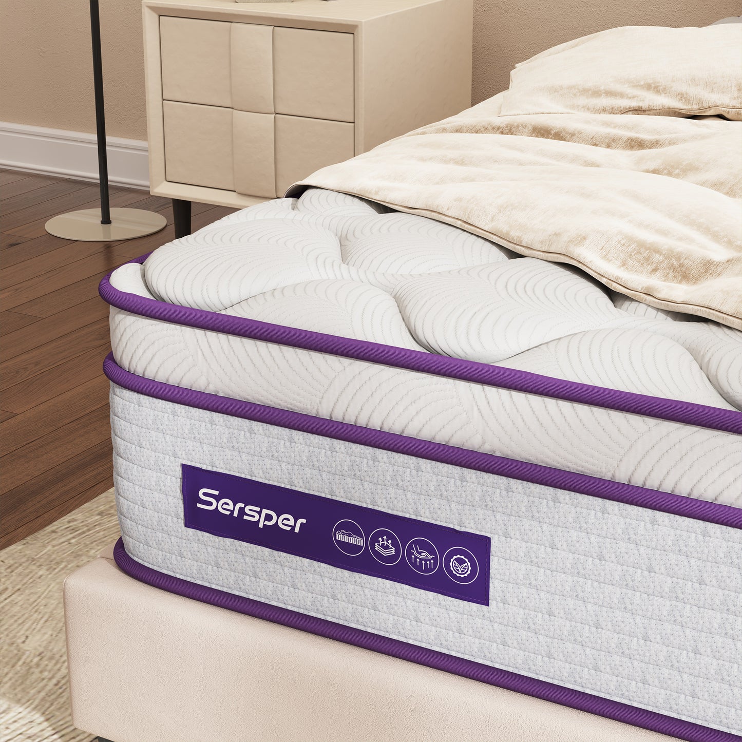 Memory Foam Innerspring Hybrid Mattress ( Model: PTA )